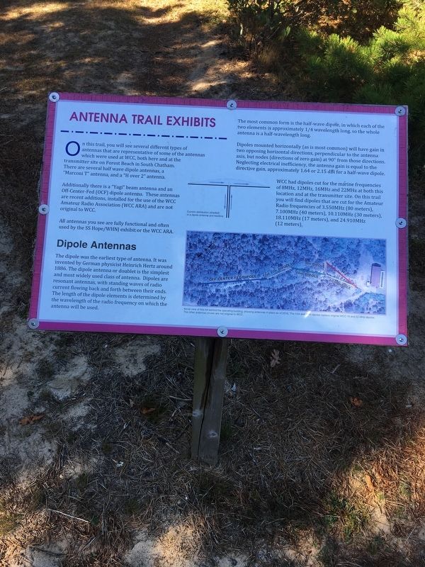 Antenna Trail Exhibits Marker image. Click for full size.