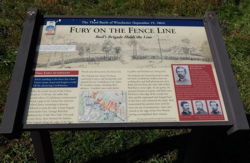 Fury On The Fence Line Marker. Click for full size. Fury On The Fence Line Marker image. Click for full size.