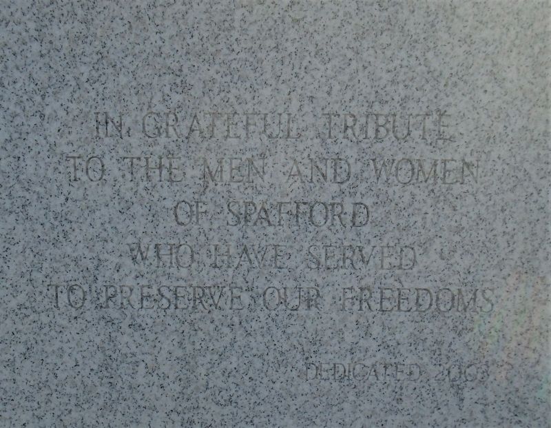 Spafford Veterans Memorial Dedication image. Click for full size.