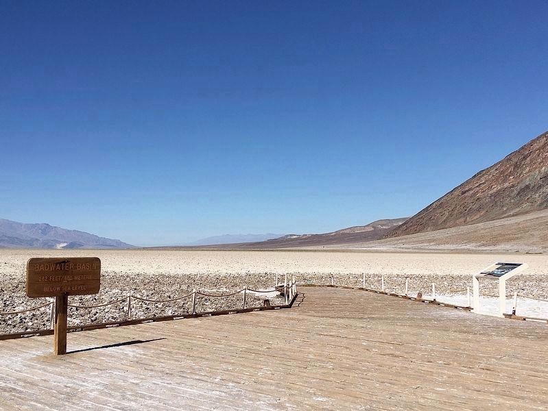 �Badwater Basin, 282 Feet Below Sea Level� image. Click for full size.