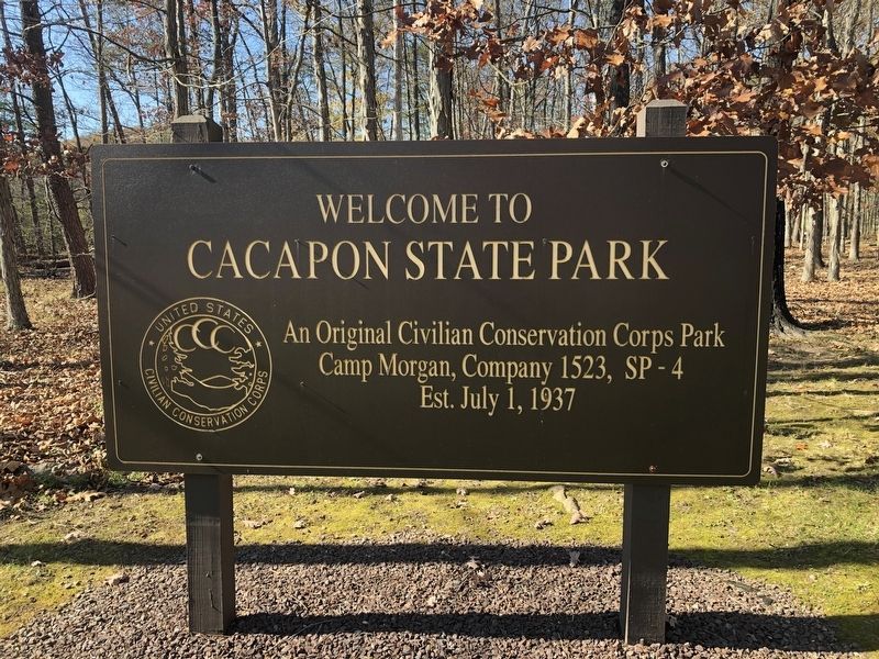 Welcome to Cacapon State Park Marker image. Click for full size.