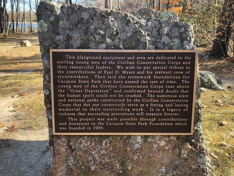 Cacapon State Park Playground Equipment Marker image. Click for full size.