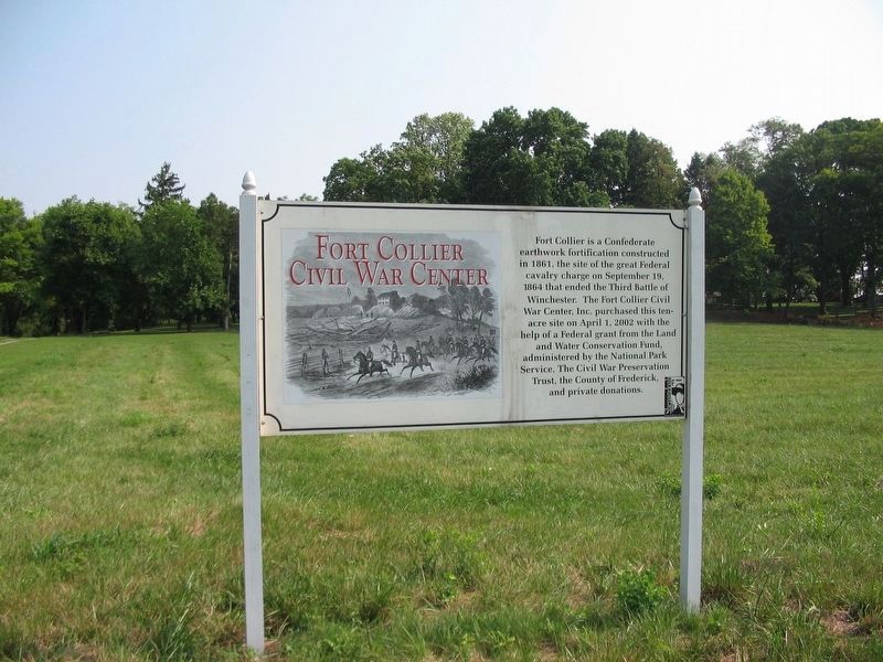 Fort Collier Civil War Center Marker image. Click for full size.