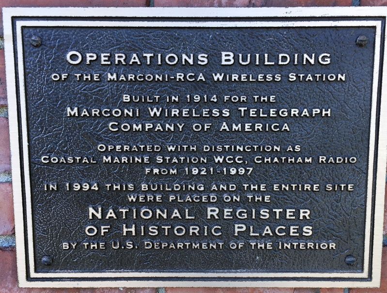 Operations Building Marker image. Click for full size.