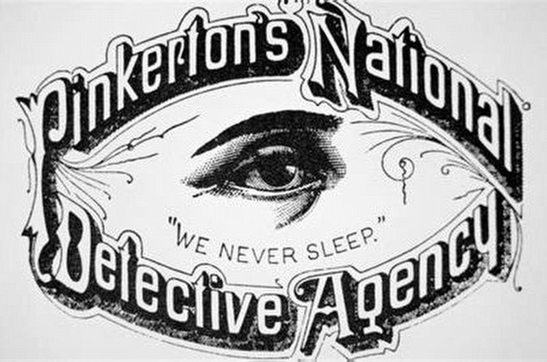 Pinkerton Agency logo. Click for full size. Pinkerton Agency logo image. Click for full size.