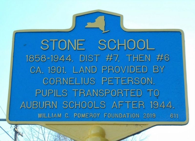 Stone School Marker image. Click for full size.
