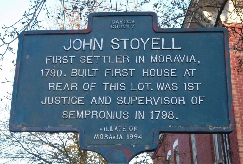 John Stoyell Marker. Click for full size. John Stoyell Marker image. Click for full size.