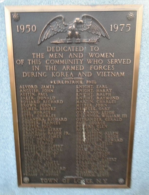 Veterans Memorial Korea-Vietnam Marker image. Click for full size.