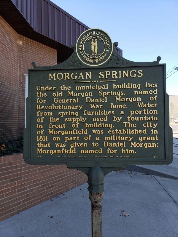 Morgan Springs Marker image. Click for full size.