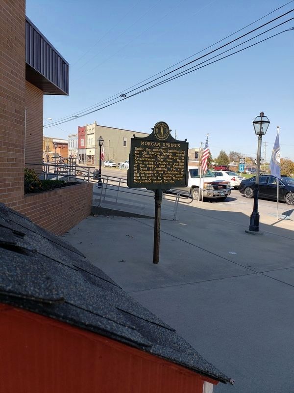 Morgan Springs Marker. Click for full size. Morgan Springs Marker image. Click for full size.