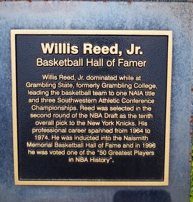Willis Reed, Jr. Marker image. Click for full size.