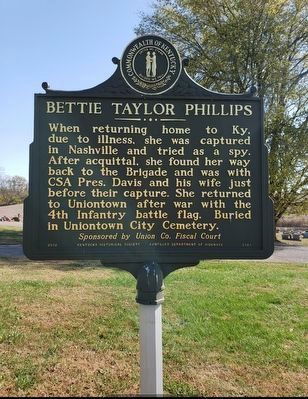 Bettie Taylor Phillips Marker (side 2) image. Click for full size.