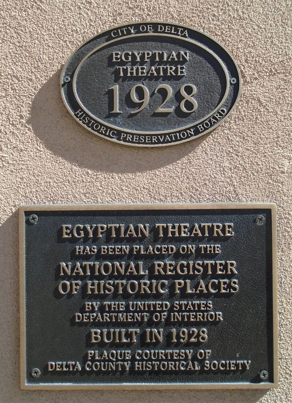 Egyptian Theatre Markers image. Click for full size.