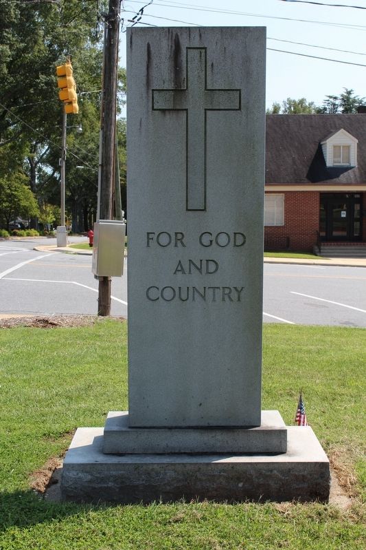 Alexander County Veterans Memorial - World Wars I & II Marker (Back) image. Click for full size.