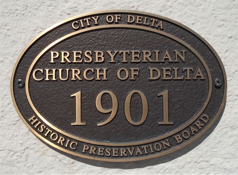 Presbyterian Church of Delta Marker image. Click for full size.