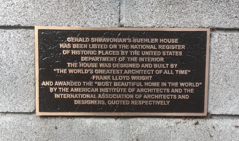 Buehler House Marker. Click for full size. Buehler House Marker image. Click for full size.