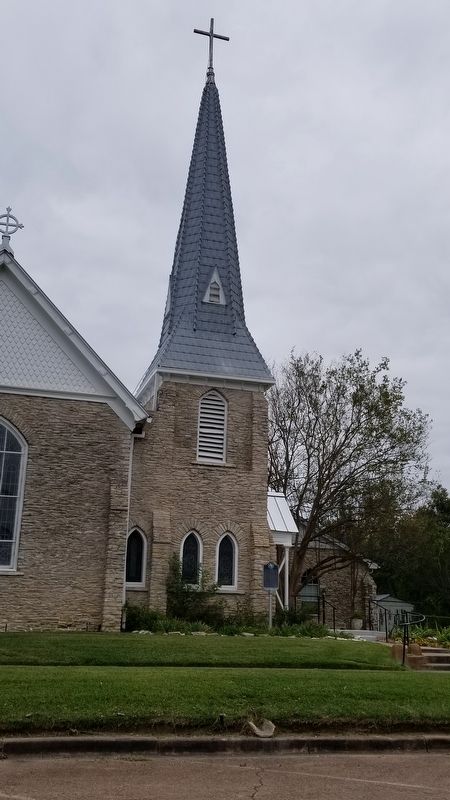 View of the Saint Paul's Episcopal Church from the street and Marker image. Click for full size.
