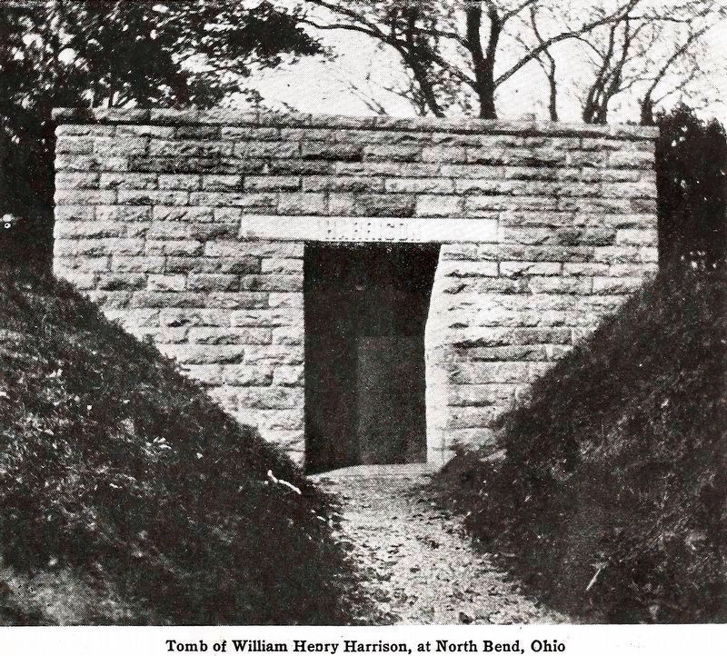William Henry Harrison's Tomb<br>as it appeared in 1922.. Click for full size. William Henry Harrison's Tomb<br>as it appeared in 1922. image. Click for full size.