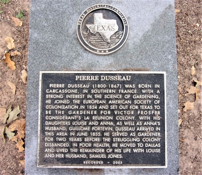 Pierre Dusseau Marker image. Click for full size.