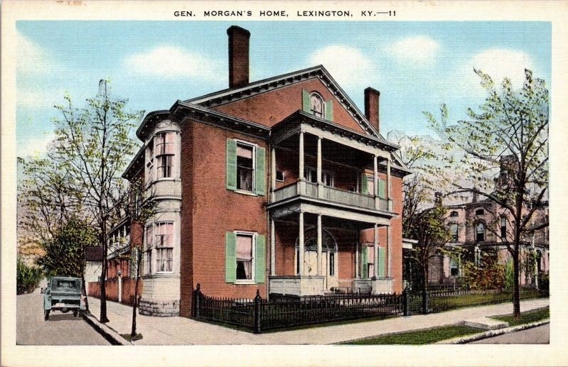 <i>Gen. Morgan's Home - Lexington, KY.</i> image. Click for full size.
