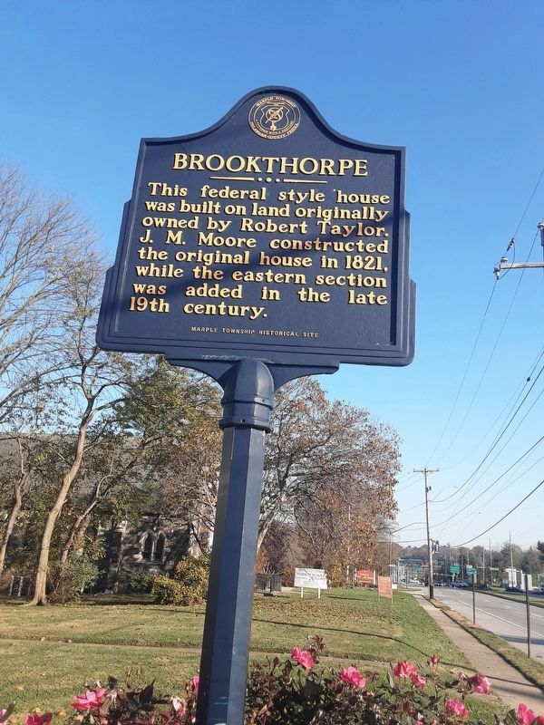 Brookthorpe Marker. Click for full size. Brookthorpe Marker image. Click for full size.
