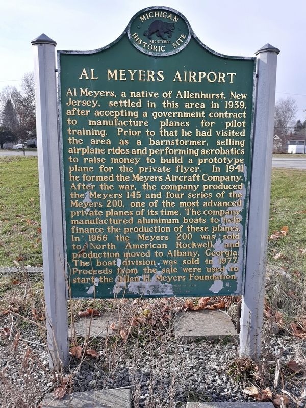 Al Meyers Airport Marker image. Click for full size.