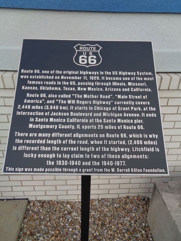 Route 66 Marker image. Click for full size.