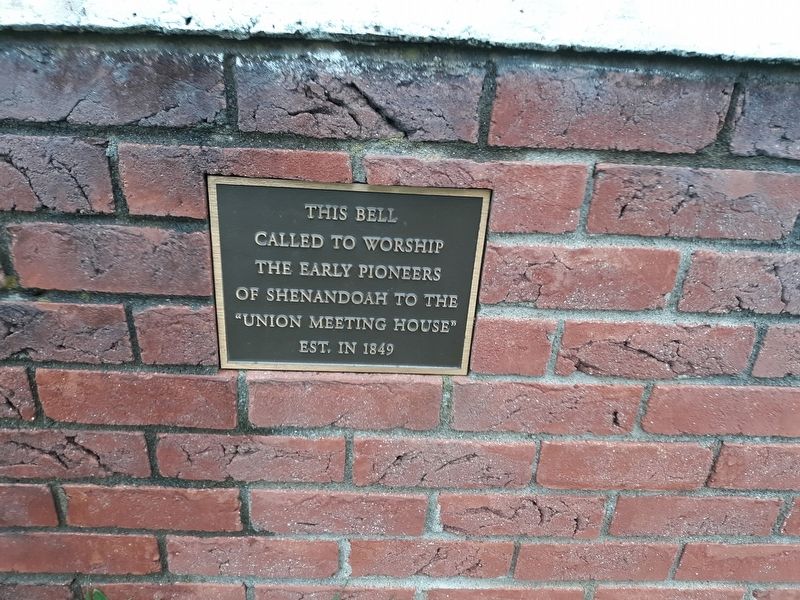 Union Meeting House Bell Marker image. Click for full size.