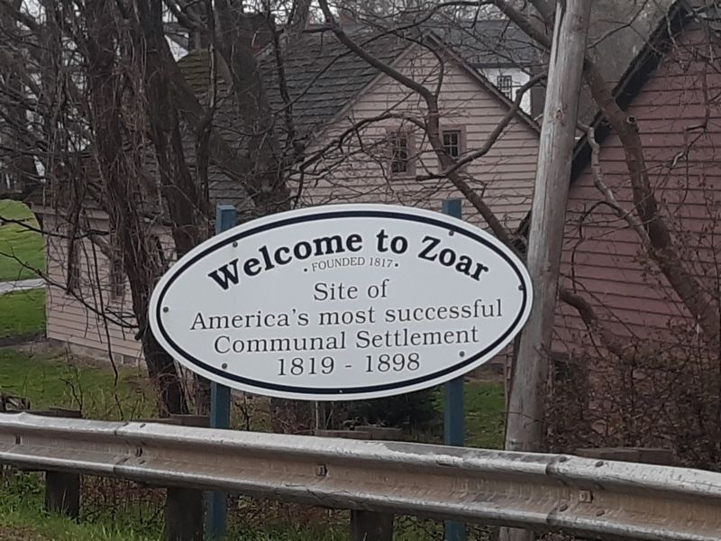 Welcome To Zoar Marker image. Click for full size.
