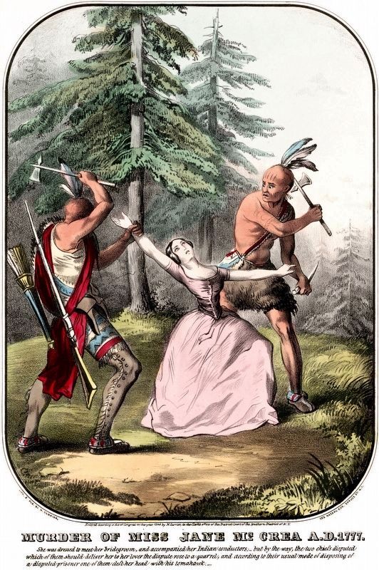 Murder of Miss Jane McCrea A.D. 1777 image. Click for full size.