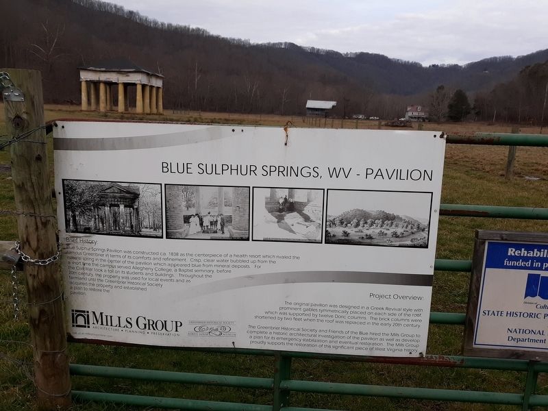 Blue Sulphur Springs, WV Marker image. Click for full size.