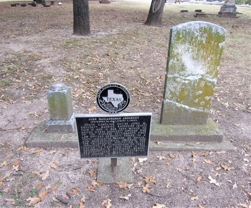 John McClannahan Crockett Marker. Click for full size. John McClannahan Crockett Marker image. Click for full size.