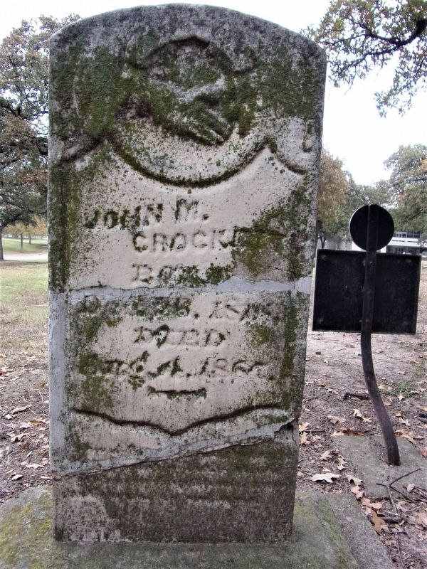 John McClannahan Crockett headstone image. Click for full size.