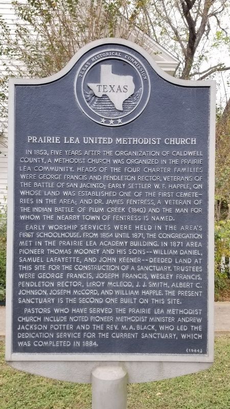Prairie Lea United Methodist Church Marker image. Click for full size.
