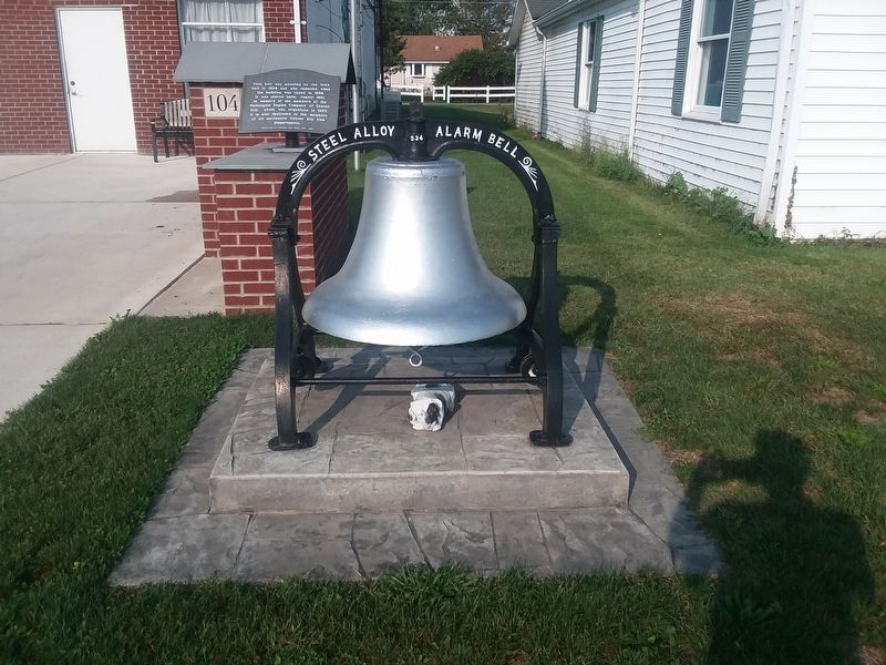Grover Hill Town Hall Bell Marker image. Click for full size.