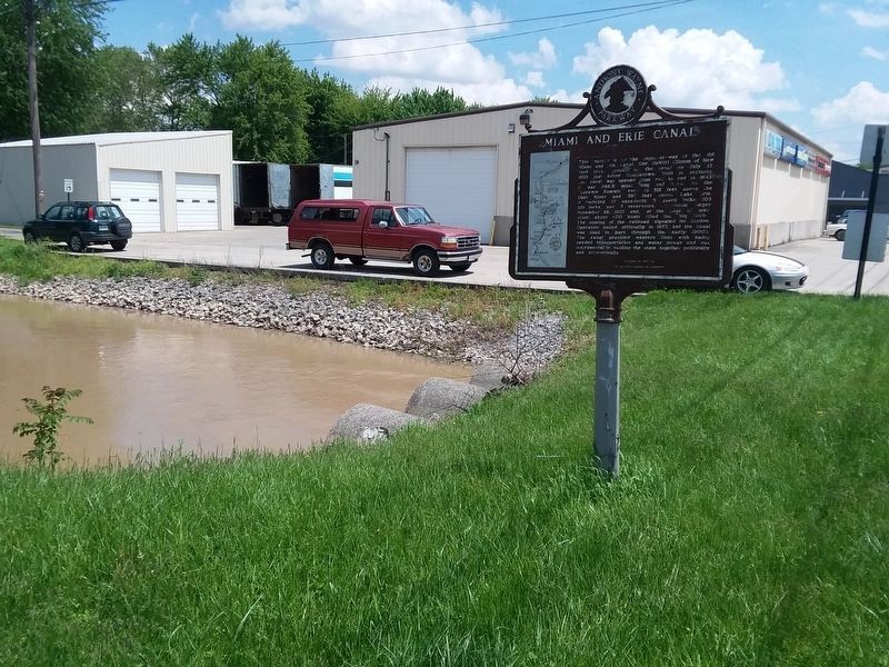 Delphos / Miami Erie Canal Marker image. Click for full size.
