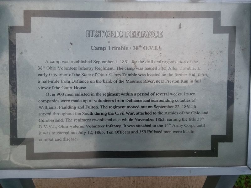 Historic Defiance Marker image. Click for full size.