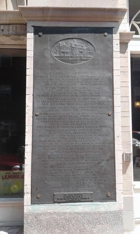Alexander Graham Bell Marker. Click for full size. Alexander Graham Bell Marker image. Click for full size.