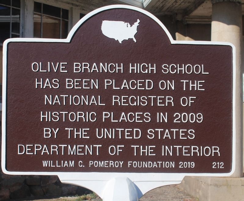 Olive Branch High School Marker image. Click for full size.
