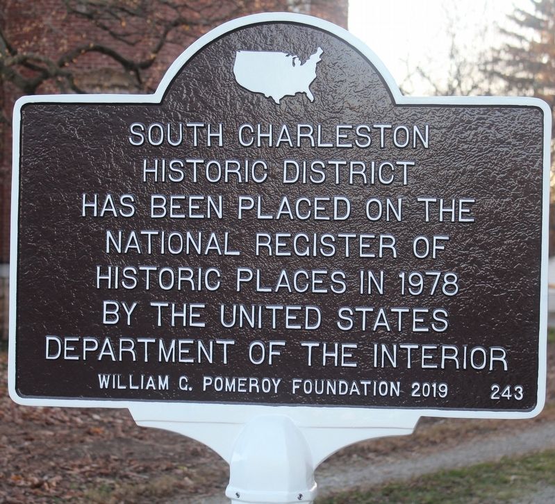 South Charleston Historic District Marker image. Click for full size.