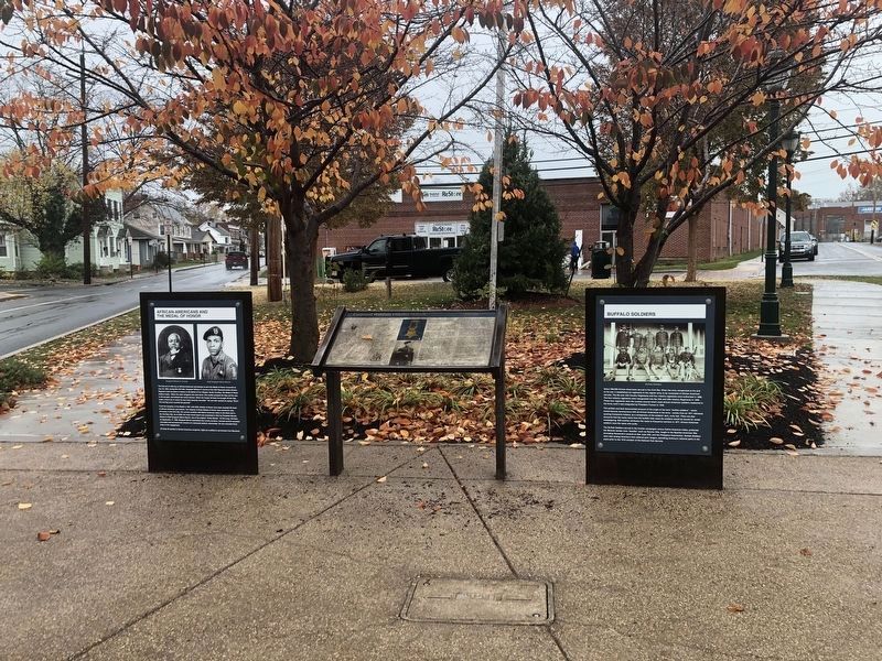 African American Veterans marker display image. Click for full size.