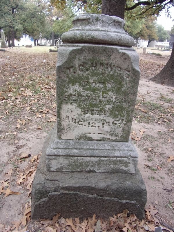 Trezevant Calhoun Hawpe headstone image. Click for full size.