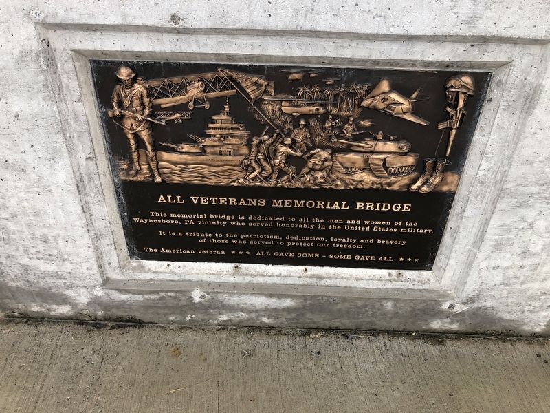 All Veterans Memorial Bridge Marker image. Click for full size.