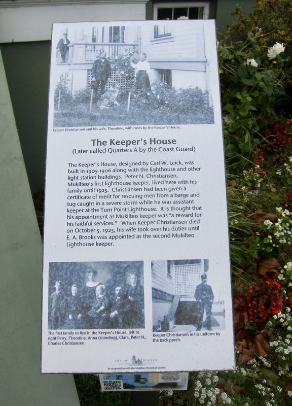 Assistant Keeper's House Marker image. Click for full size.
