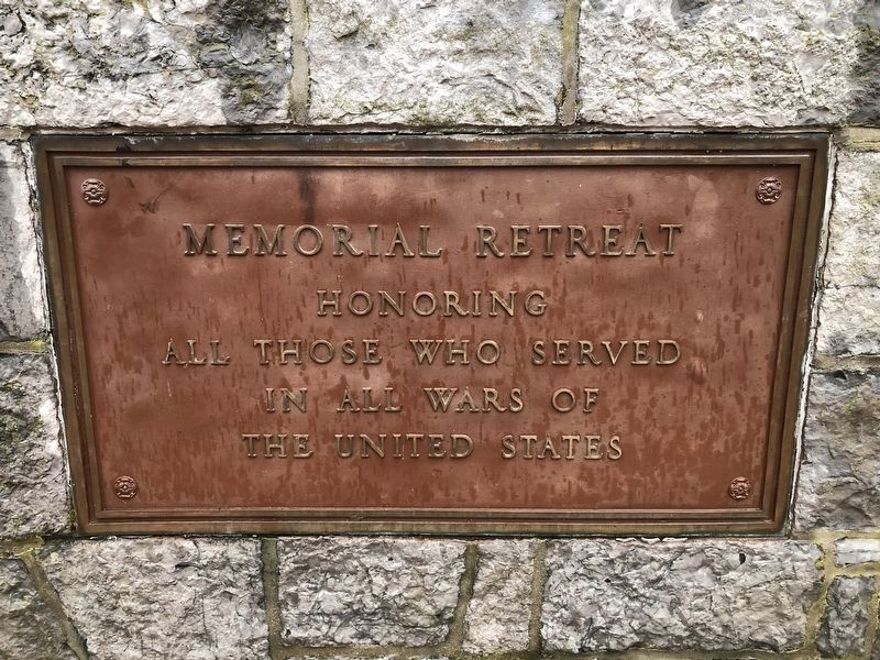 Memorial Retreat Marker. Click for full size. Memorial Retreat Marker image. Click for full size.