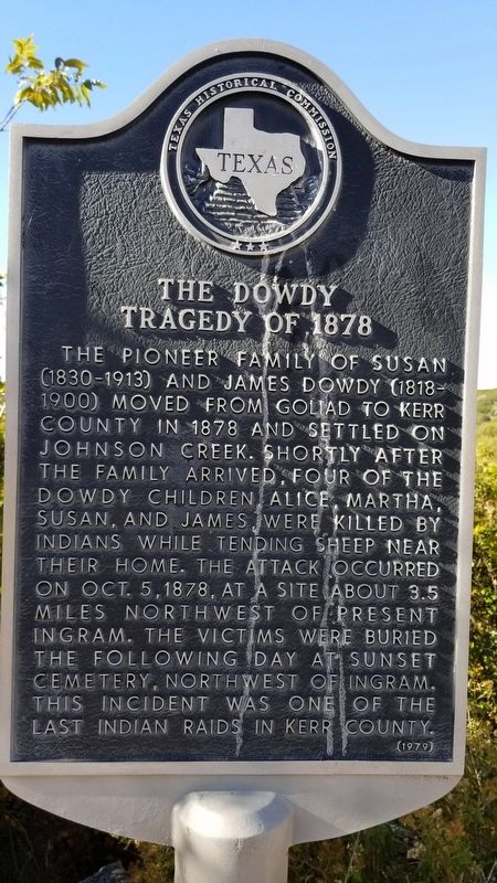 Dowdy Tragedy Marker image. Click for full size.