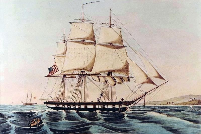 U.S.S. Vincennes, Sloop-of-War. Click for full size. U.S.S. Vincennes, Sloop-of-War image. Click for full size.