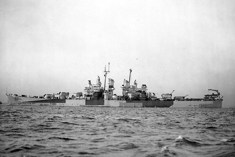 U.S.S. Vincennes (CL-64). Click for full size. U.S.S. Vincennes (CL-64) image. Click for full size.