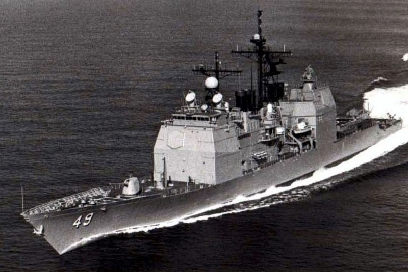 U.S.S. Vincennes (CG-49). Click for full size. U.S.S. Vincennes (CG-49) image. Click for full size.