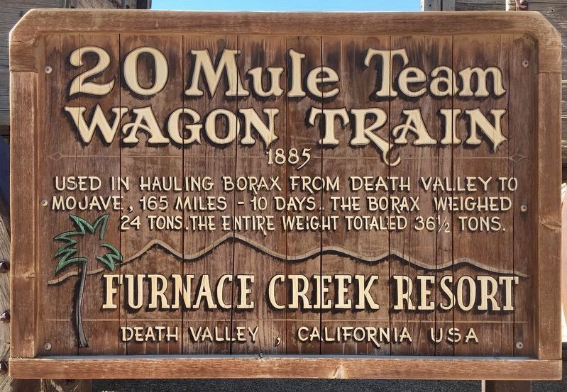20 Mule Team Wagon Train Marker image. Click for full size.